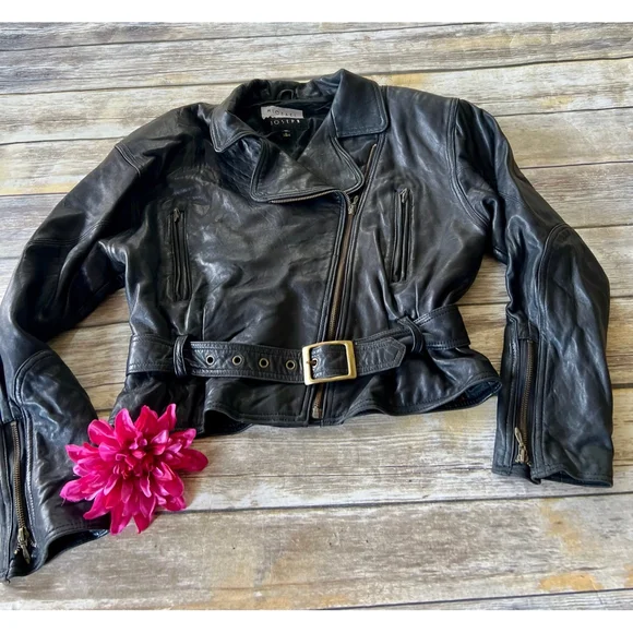 Micheal Joseph Leather Biker Jacket - Picture 1 of 8